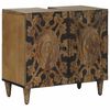 vidaXL Badkamer wastafelkast Bruin 62 x 33 x 58 cm Massief Mango Hout