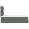 vidaXL Ottoman bed met matras 120x200cm stof donkergrijs