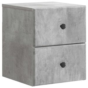 vidaXL Wandbeugel Bedkast Betongrijs 34,5 x 33 x 40 cm Bewerkt hout