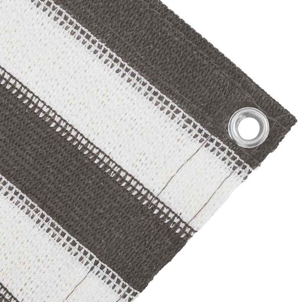 vidaXL Tenttapijt 250x300 cm antracietkleurig en wit