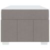 vidaXL Bedframe met matras Taupe 80 x 200 cm Stof