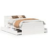 vidaXL Bedframe zonder matras met hoofdbord grenenhout wit 120x190 cm