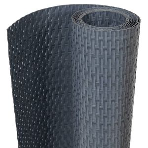 vidaXL Balkonschermen 10 st 255x19 cm poly rattan antracietkleurig
