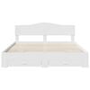 vidaXL Bedframe met hoofdeinde met lade Wit 180 x 200 cm Bewerkt hout