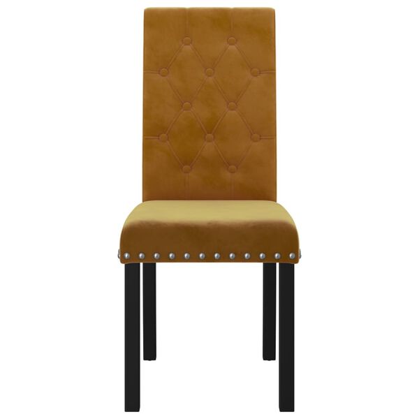 vidaXL Eetkamerstoelen draaibaar 4 st fluweel bruin