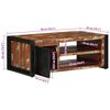 vidaXL Salontafel 90x50x36 cm massief gerecycled hout meerkleurig