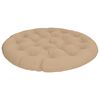 vidaXL Papasan Stoel Kussen VIANEN 100% Polyester Zand &Oslash; 120 x 12 cm