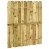 vidaXL Tuinpoort 100 x 125 cm Massief grenenhout Groen