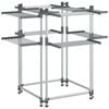 vidaXL Wasrek 107x107x120 cm aluminium