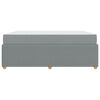vidaXL Bedframe met matras Lichtgrijs 180 x 200 cm Stof