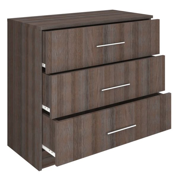 vidaXL Ladekast 71x35x68 cm bewerkt hout grijs sonoma eikenkleurig
