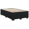vidaXL Boxspring met matras fluweel zwart 120x200 cm