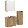 vidaXL Badkamermeubelset 3 st Artisan Eiken 64,5 x 33,5 x 59 cm