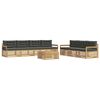 vidaXL Buiten bankenset 8 st Wit en antracietkleurig Polyester