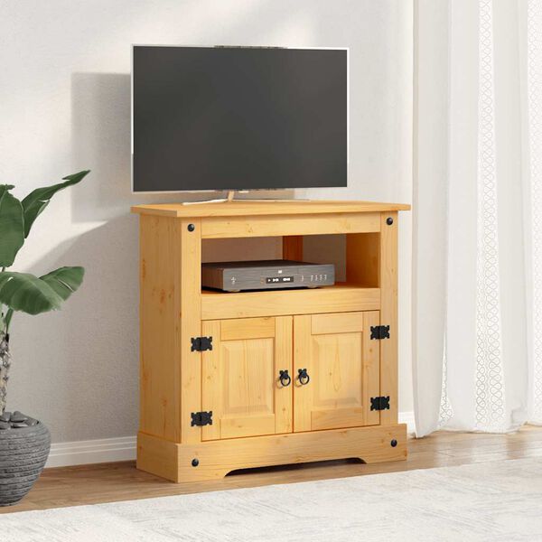 vidaXL Wandtafel Mexicaans grenenhout Corona-stijl 80x43x78 cm