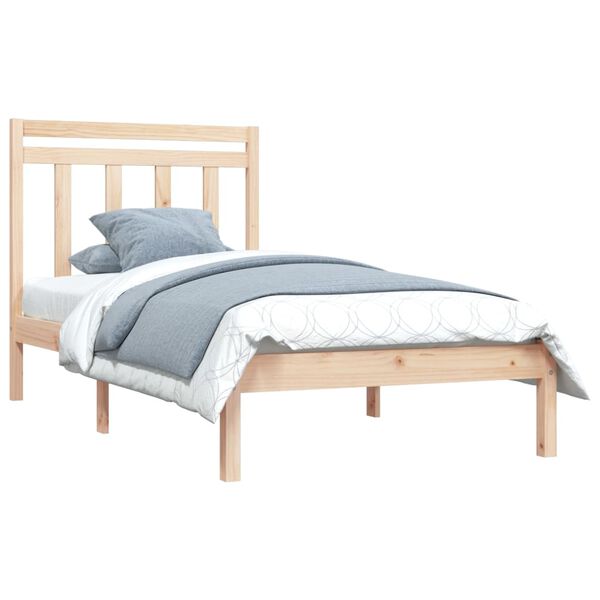 vidaXL Bedframe massief hout 90x190 cm