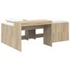 vidaXL Hoge Bed Frame met Bureau voor Kinderen Sonoma Eiken