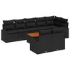 vidaXL Tuinbankenset 9 st Zwart poly rattan