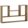 vidaXL Wandplank Artisanaal eiken 100 x 17 x 60 cm Bewerkt hout