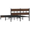 vidaXL Bedframe zonder matras bewerkt hout bruin eikenkleur 137x190 cm