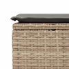 vidaXL 8-delige Loungeset met kussens poly rattan beige