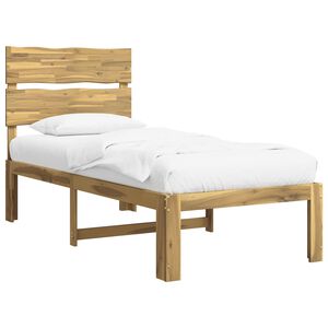 vidaXL Eenpersoonsbed met hoofdbord ROSTOCK Wit 90 x 190 cm