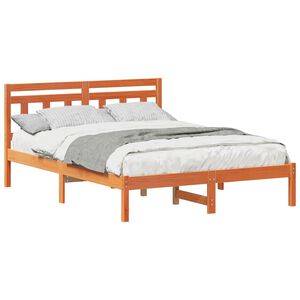 vidaXL Bedframe Bruin 120 x 200 cm Massief grenenhout