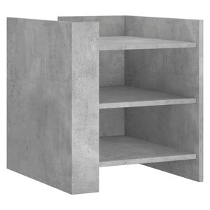 vidaXL Nachtkastje 45x50x50 cm bewerkt hout betongrijs