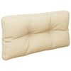 vidaXL Palletkussen 70x40x12 cm stof beige