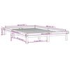 vidaXL Bedframe massief grenenhout wit 150x200 cm