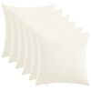 vidaXL Kussensloop 6 st HEERLEN Wit 45 x 45 cm Stof