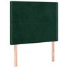 vidaXL Hoofdbord donkergroen 100x5x118/128 cm fluweel