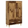 vidaXL Hoge kast Oud hout 70 x 31 x 115 cm Bewerkt hout