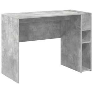 vidaXL Bureau Beton Grijs Bewerkt hout 109 x 50 x 78 cm