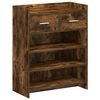 vidaXL Schoenenkast Gerookt eiken 73,5 x 36 x 92 cm Bewerkt hout