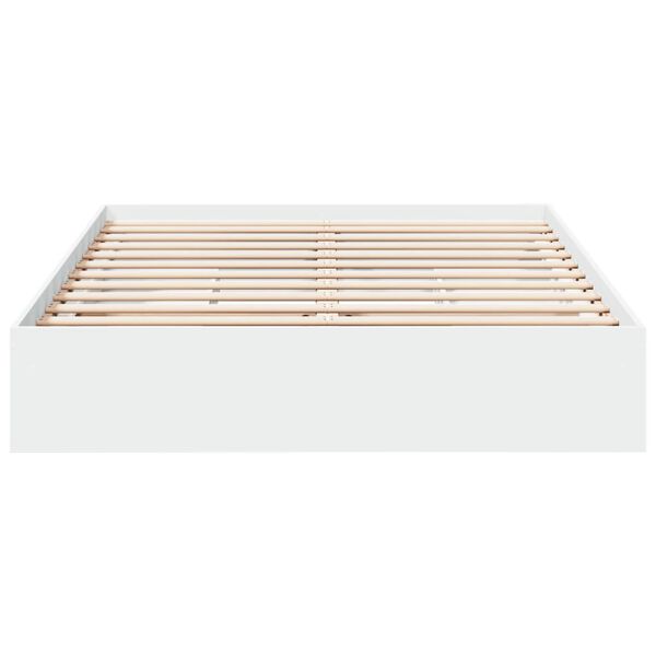 vidaXL Bedframe met lades bewerkt hout wit 160x200 cm