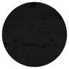 vidaXL Tafelblad rond &Oslash;30x3 cm massief grenenhout zwart