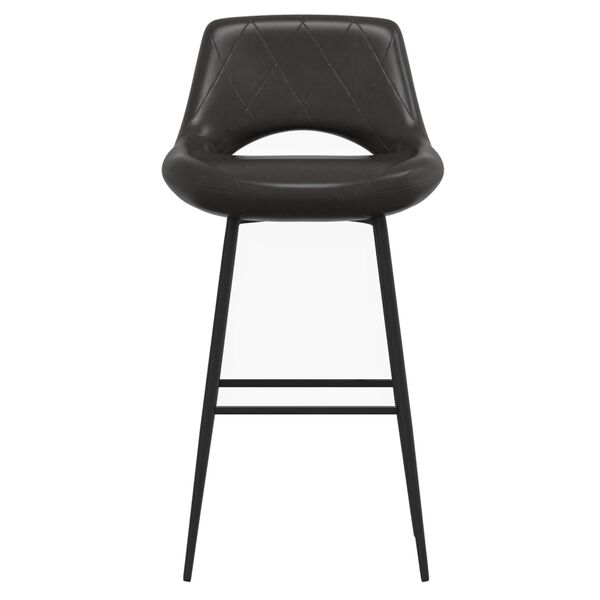 vidaXL Barkrukken 2 st kunstleer grijs