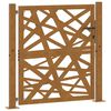 vidaXL Poort met lichtontwerp 100x100 cm weervast staal