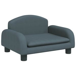 vidaXL Hondenmand 50x40x30 cm stof donkergrijs