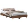 vidaXL Bedframe zonder matras 120x190 cm spaanplaat bruin eikenkleurig