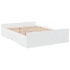vidaXL Bedframe met lades bewerkt hout wit 120x190 cm