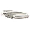 vidaXL Bedframe Wit 75 x 190 cm Massief grenenhout