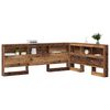 vidaXL Opberghoofdbord met plank Oud Hout 135 cm Bewerkt hout