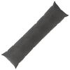 vidaXL Kussensloop HEERLEN Donkergrijs 40 x 145 cm Fluweel