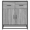vidaXL Dressoir 68x35x76 cm bewerkt hout grijs sonoma eikenkleurig