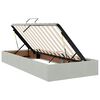 vidaXL Opbergbed met matras met matras Lichtgrijs 90 x 200 cm Fluweel