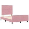 vidaXL Boxspringbed met hoofdeinde Roze 120 x 200 cm Fluweel