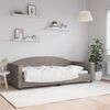 vidaXL Slaapbank 90x200 cm stof taupe