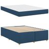 vidaXL Bedframe met matras Blauw 160 x 200 cm Stof